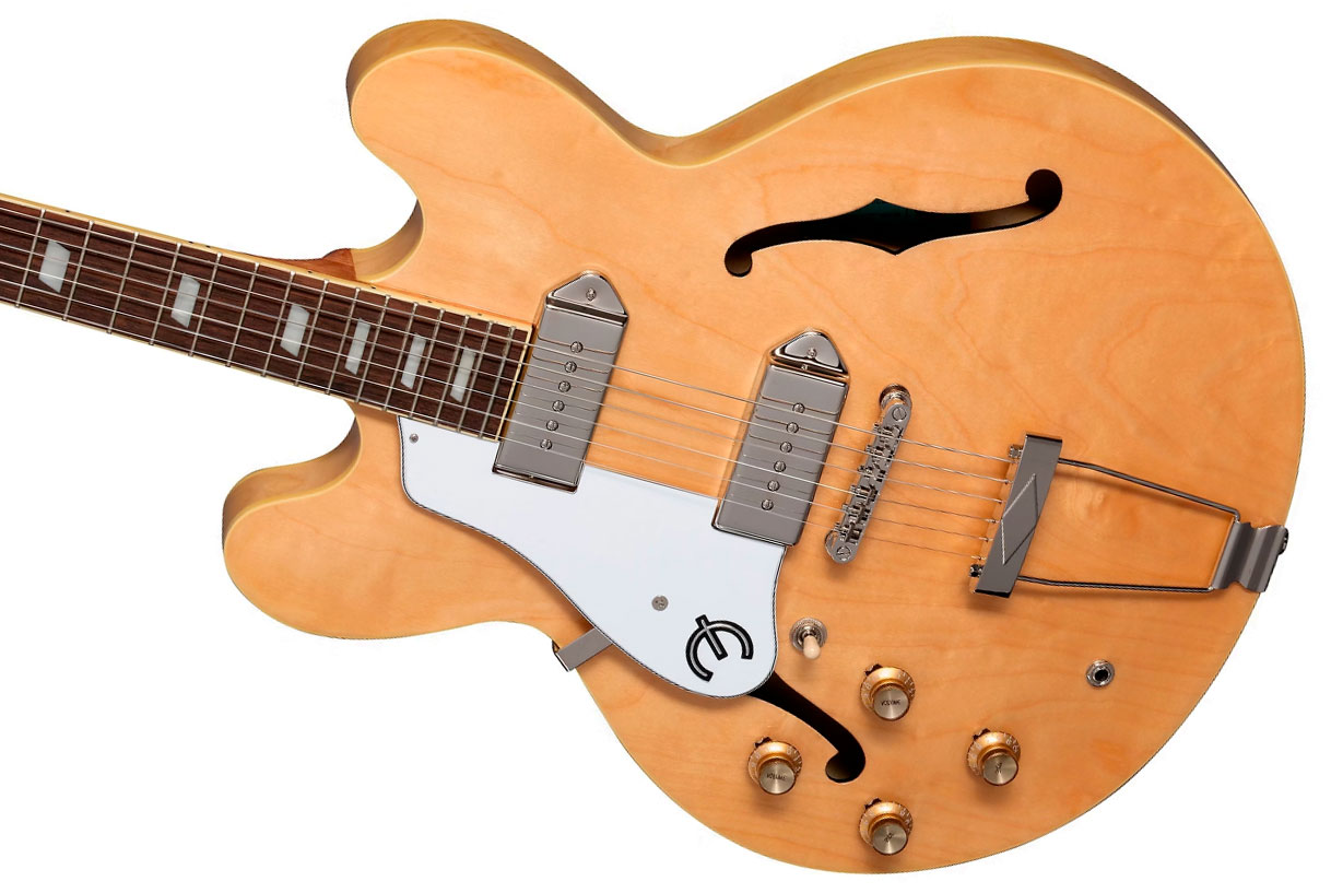 Epiphone Casino Archtop 2023 Lh Gaucher 2s P90 Ht Lau - Natural - Guitarra eléctrica semi caja - Variation 3