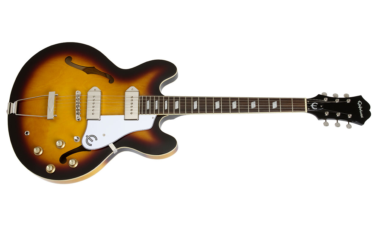 Epiphone Casino 2p90 Ht Pf - Vintage Sunburst - Guitarra eléctrica semi caja - Variation 1