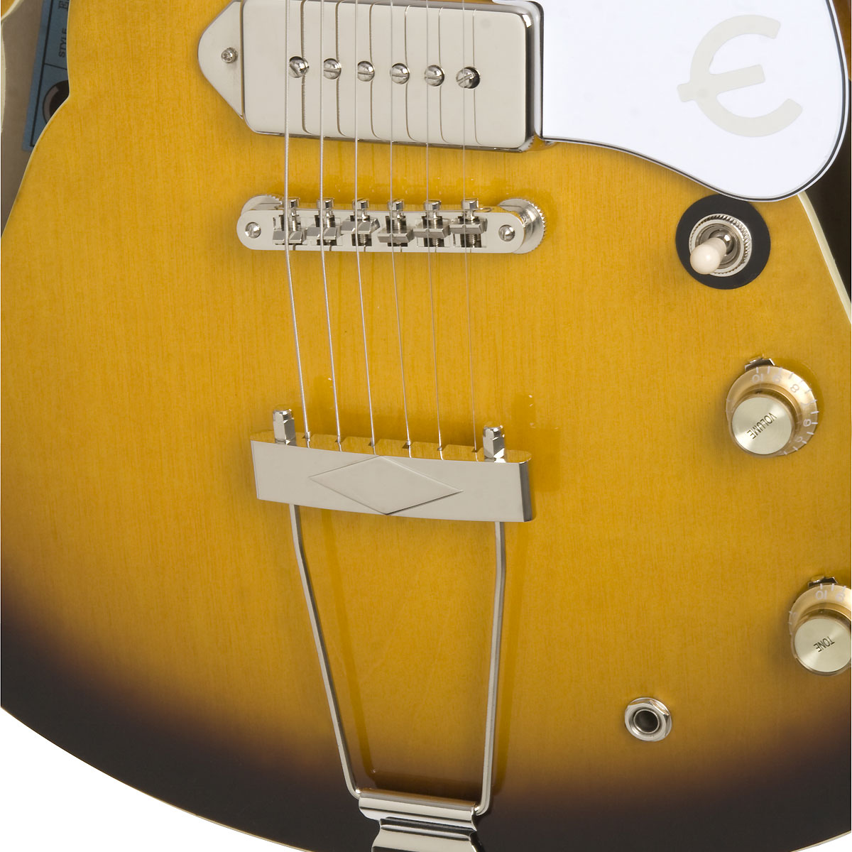 Epiphone Casino John Lennon 1965 Inspired By Ch Vintage Sunburst - Guitarra eléctrica semi caja - Variation 1