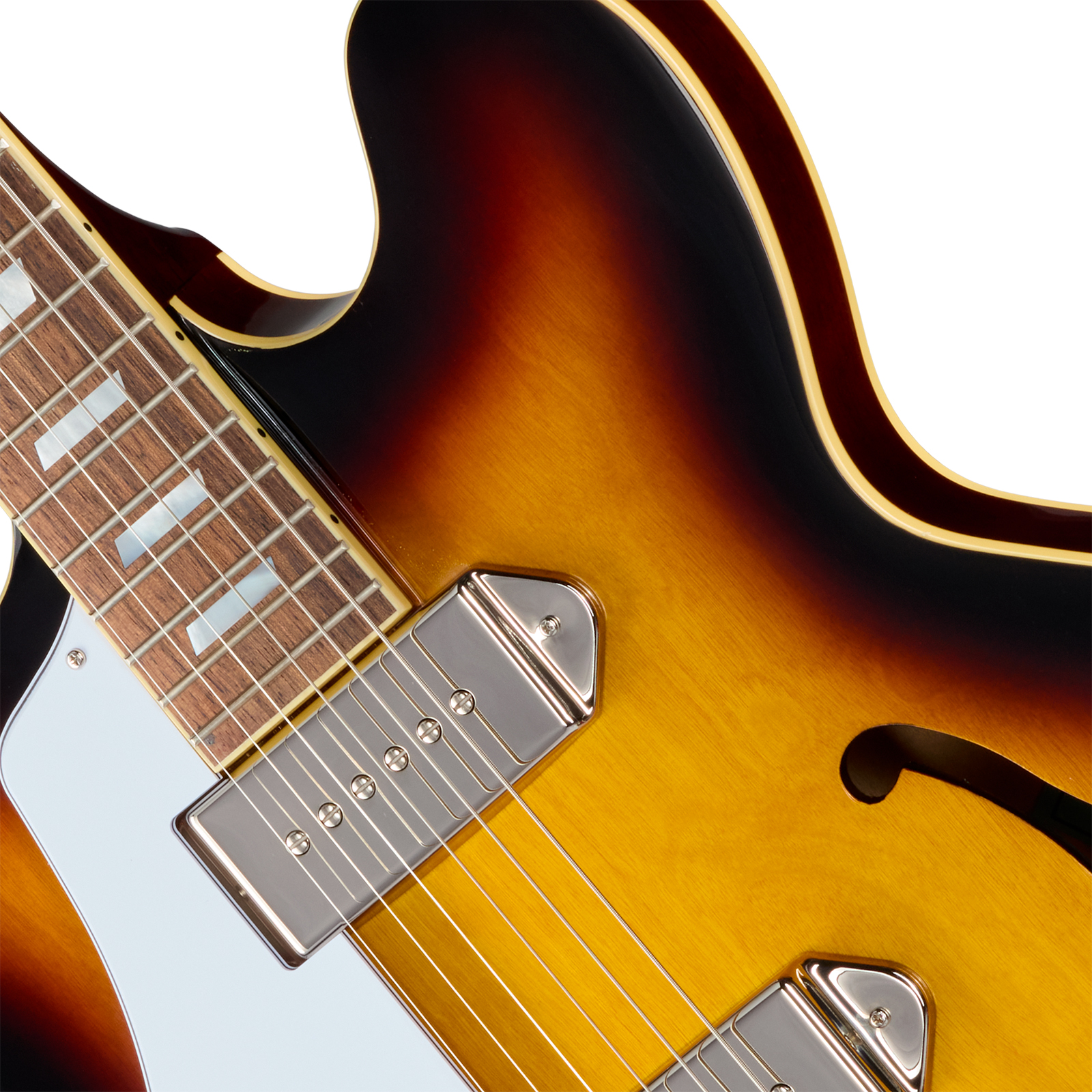 Epiphone Casino Lh Original Archtops Gaucher 2s P90 Ht Rw - Vintage Sunburst - Guitarra eléctrica semi caja - Variation 2