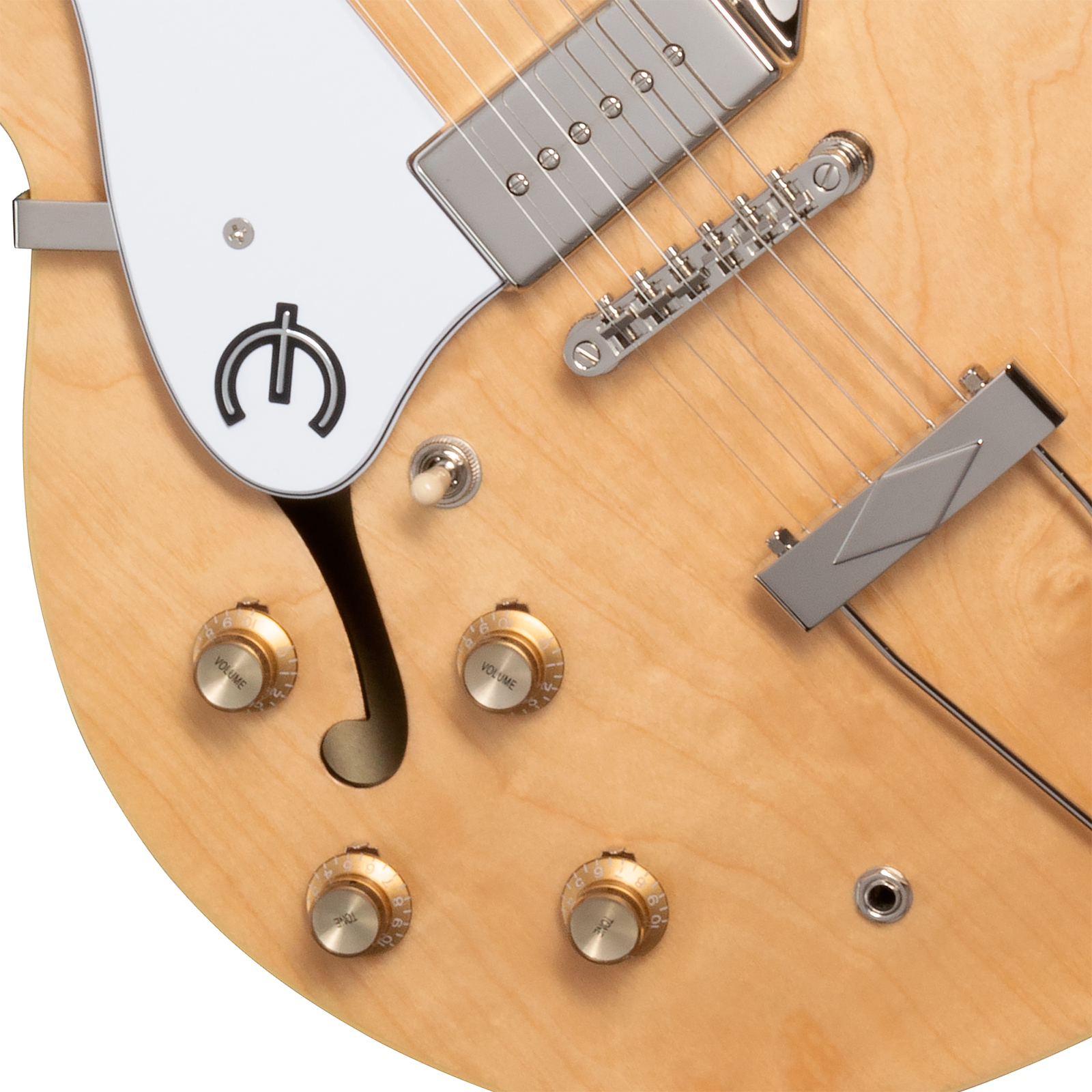 Epiphone Casino Lh Original Archtops Gaucher 2s P90 Ht Rw - Natural - Guitarra eléctrica semi caja - Variation 3
