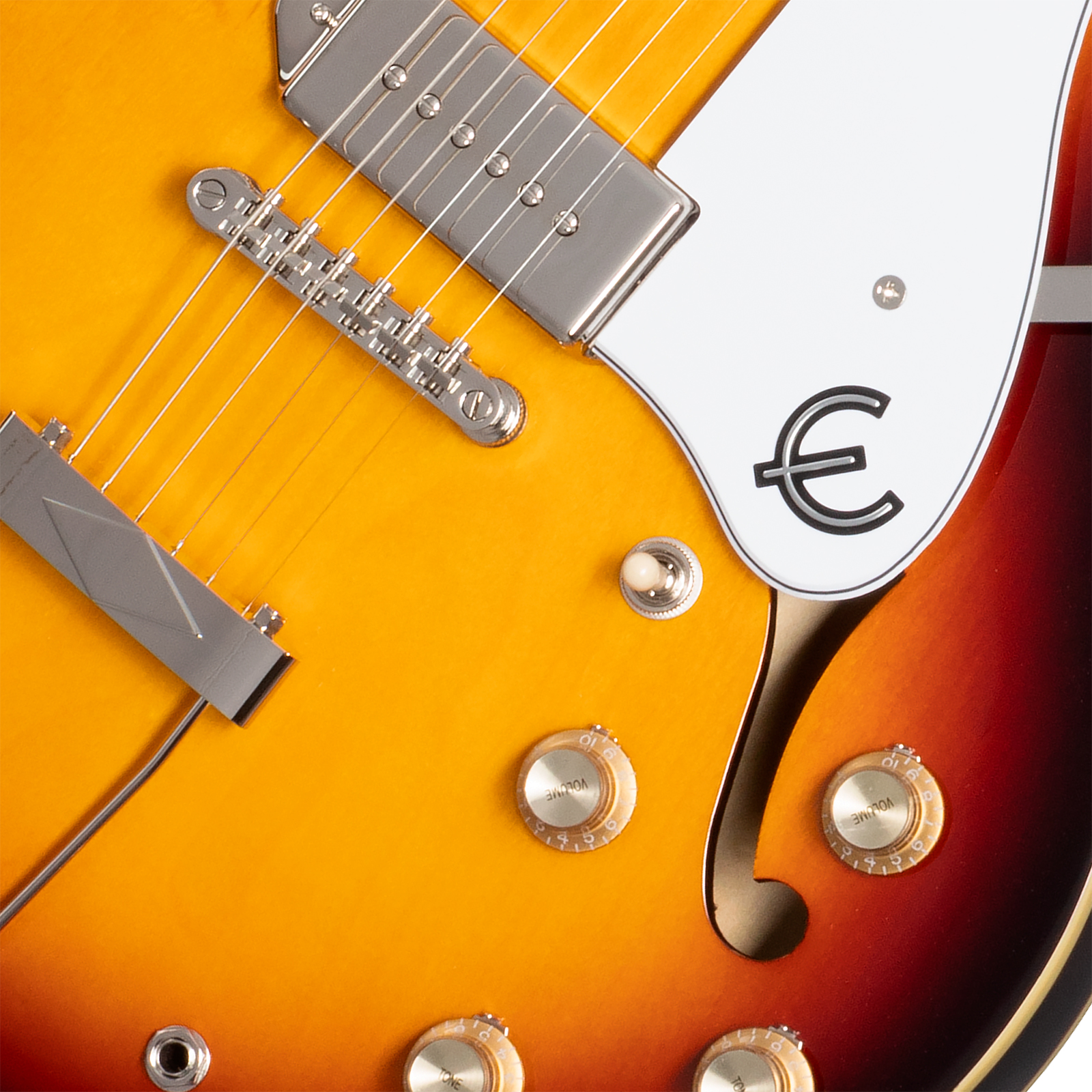 Epiphone Casino Original Archtops 2s P90 Ht Rw - Vintage Sunburst - Guitarra eléctrica semi caja - Variation 3