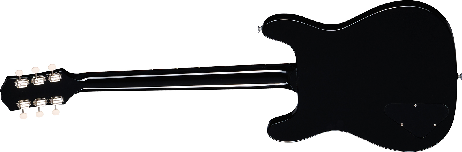 Epiphone Coronet Original Usa 1s P90 Ht Rw - Ebony - Guitarra electrica retro rock - Variation 1