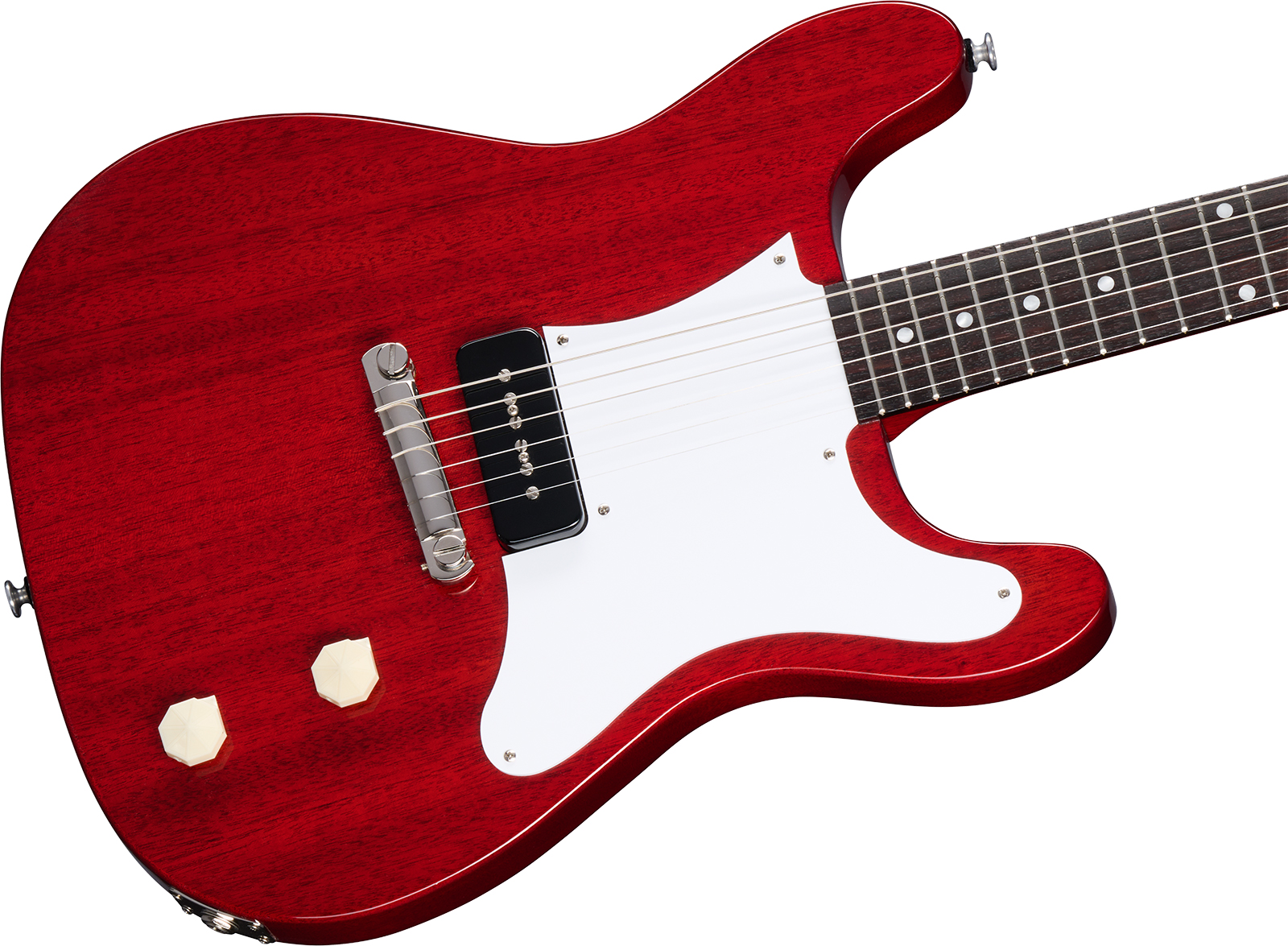 Epiphone Coronet Original Usa 1s P90 Ht Rw - Vintage Cherry - Guitarra electrica retro rock - Variation 3