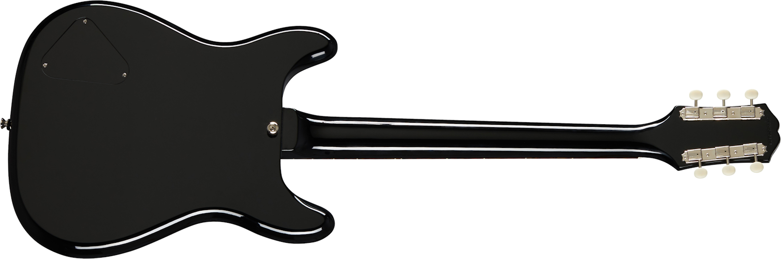 Epiphone Coronet S P90 Ht Lau - Ebony - Guitarra electrica retro rock - Variation 1