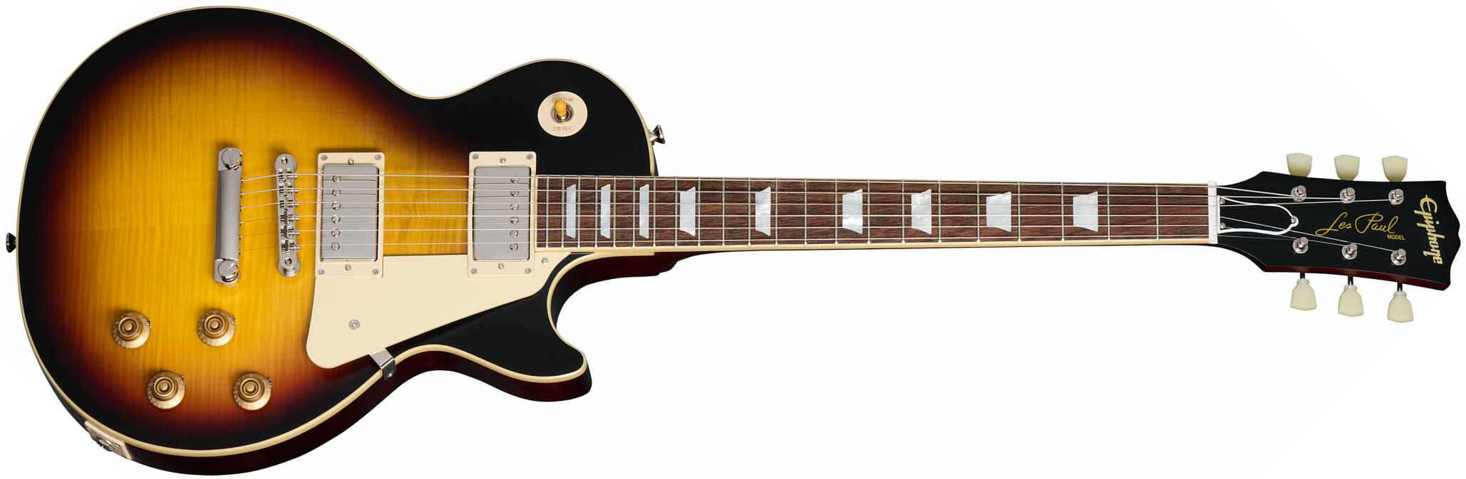 Epiphone 1959 Les Paul Standard Inspired By 2h Gibson Ht Lau - Vos Tobacco Burst - Guitarra eléctrica de corte único. - Main picture