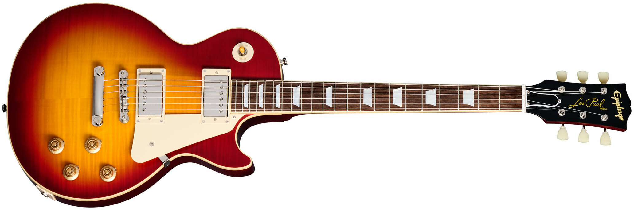 Epiphone 1959 Les Paul Standard Inspired By 2h Gibson Ht Lau - Vos Factory Burst - Guitarra eléctrica de corte único. - Main picture