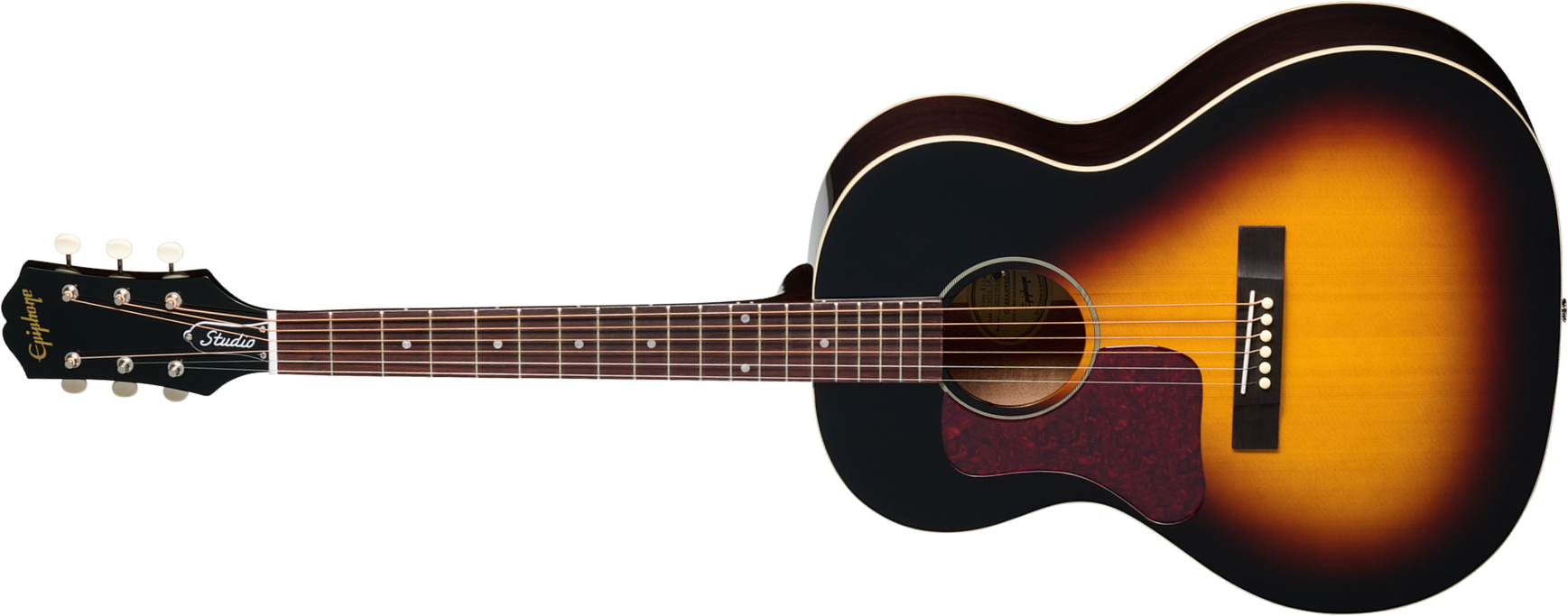 Epiphone Blues King Studio Lh Gaucher Ibg Parlor Epicea Acajou Rw - Dark Burst - Guitarra folk - Main picture