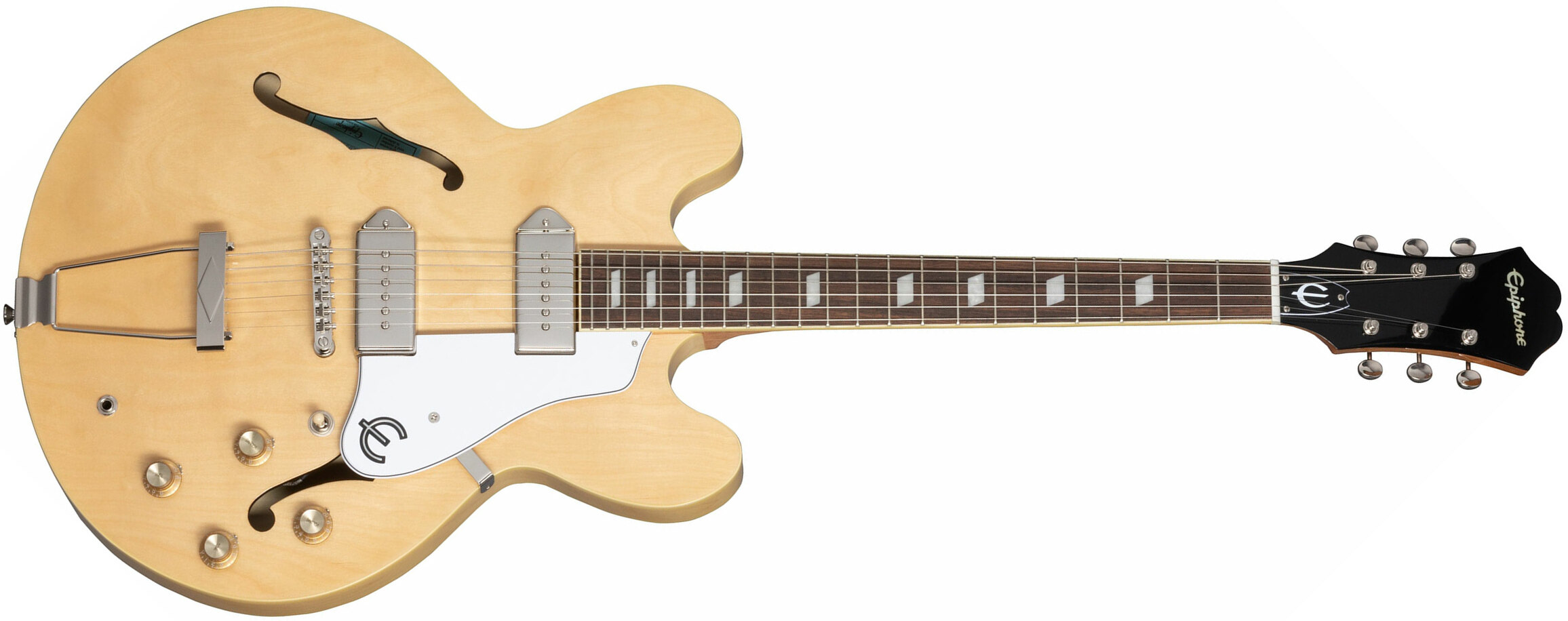 Epiphone Casino Archtop 2023 2s P90 Ht Lau - Natural - Guitarra eléctrica semi caja - Main picture