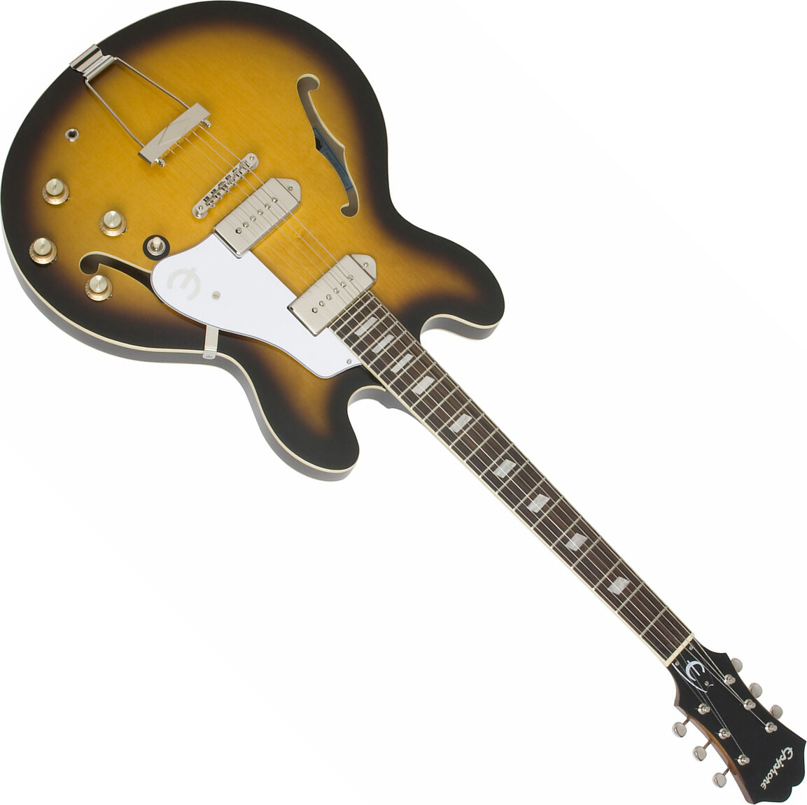 Epiphone Casino John Lennon 1965 Inspired By Ch Vintage Sunburst - Guitarra eléctrica semi caja - Main picture