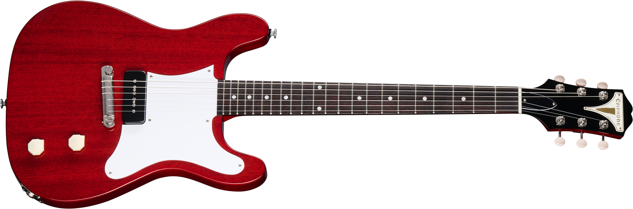 Epiphone Coronet Original Usa 1s P90 Ht Rw - Vintage Cherry - Guitarra electrica retro rock - Main picture