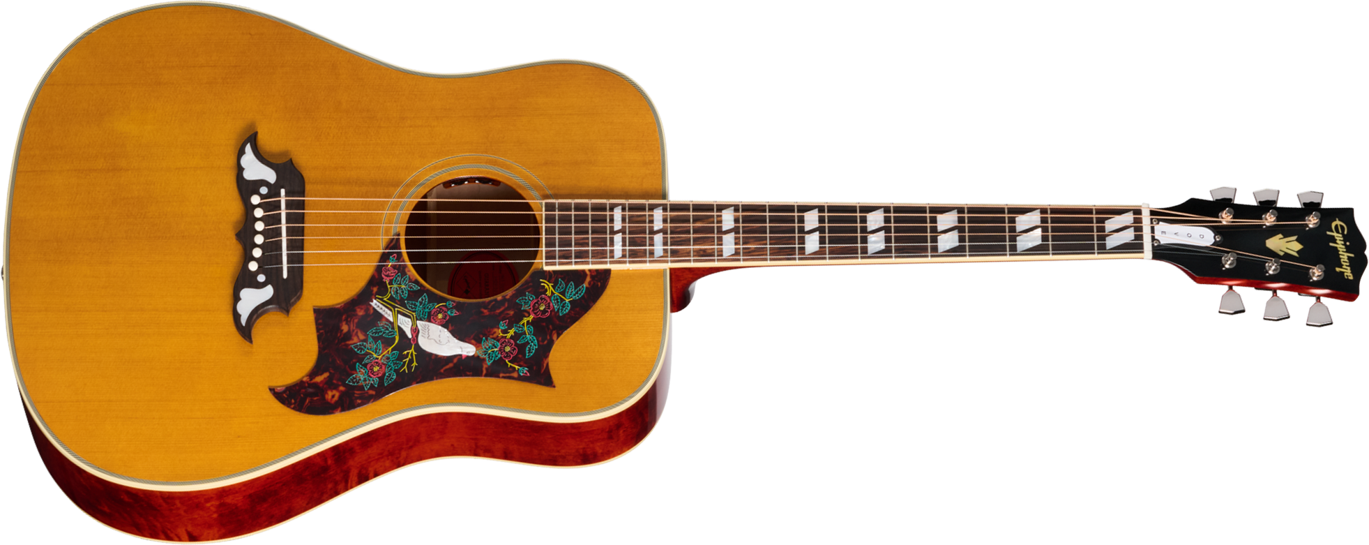 Epiphone Dove 1963 Reissue Inspired By Dreadnought Epicea Erable Rw - Natural - Guitarra folk - Main picture