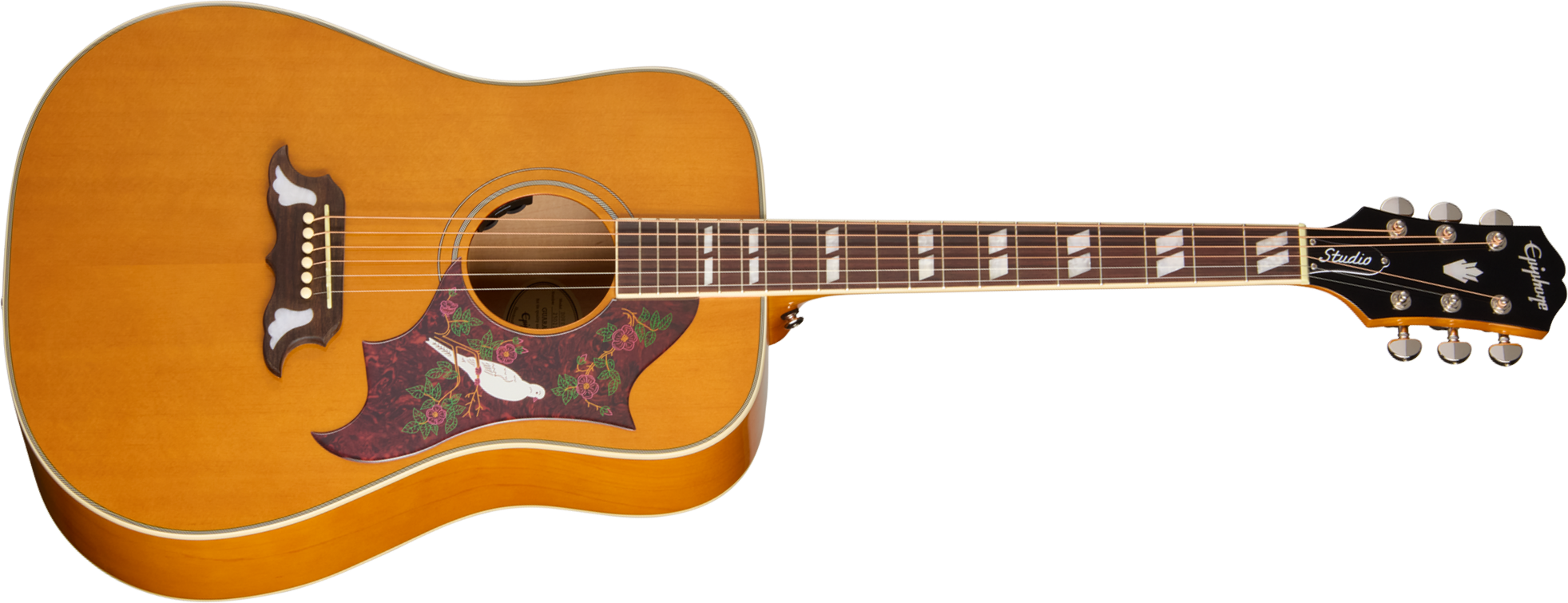 Epiphone Dove Studio Ibg Dreadnought Epicea Erable Rw - Natural - Guitarra folk - Main picture