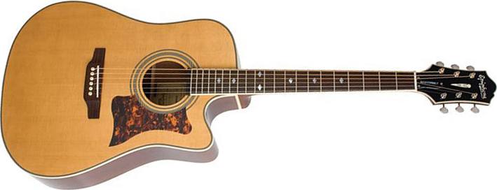 Epiphone Dr-500mce Masterbilt Ch - Natural - Guitarra acústica & electro - Main picture