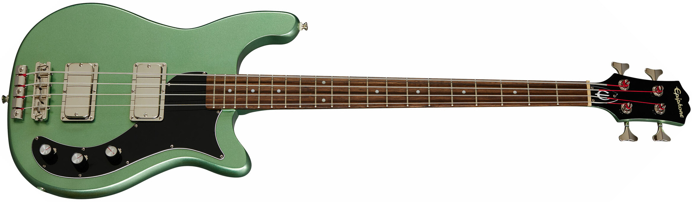 Epiphone Embassy Bass Original Lau - Wanderlust Green Metallic - Bajo eléctrico de cuerpo sólido - Main picture