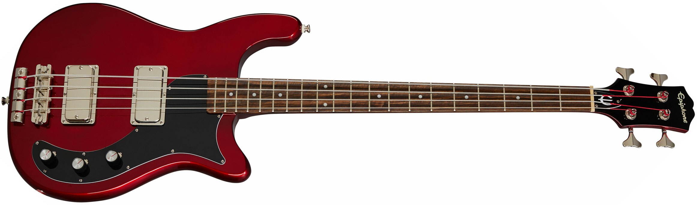 Epiphone Embassy Bass Original Lau - Sparkling Burgundy - Bajo eléctrico de cuerpo sólido - Main picture