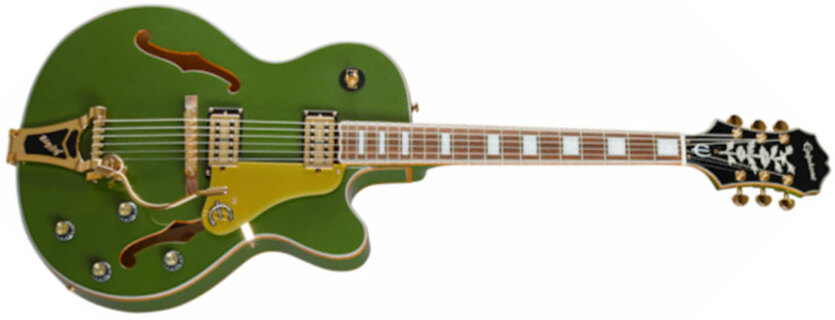 Epiphone Emperor Swingster Archtop 2h Trem Lau - Forest Green Metallic - Guitarra elécrica Jazz cuerpo acústico - Main picture