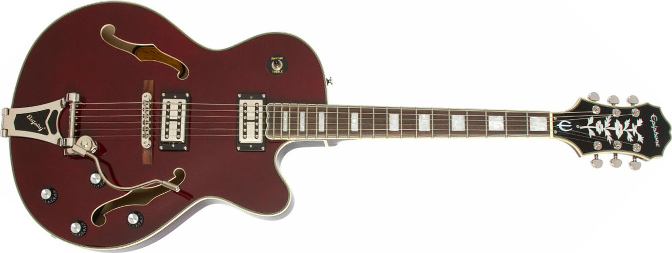 Epiphone Emperor Swingster Bigsby Gh - Wine Red - Guitarra elécrica Jazz cuerpo acústico - Main picture