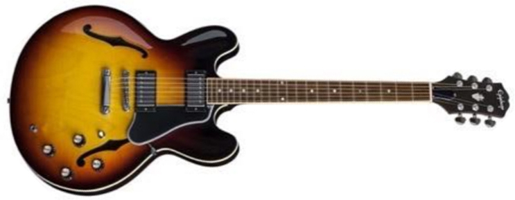 Epiphone Es-335 Inspired By Gibson Original 2h Ht Rw - Vintage Sunburst - Guitarra eléctrica semi caja - Main picture