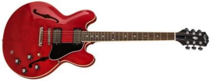 Epiphone Es-335 Inspired By Gibson Original 2h Ht Rw - Cherry - Guitarra eléctrica semi caja - Main picture