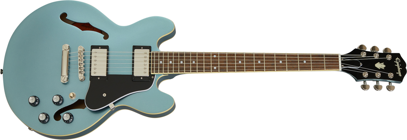 Epiphone Es-339 Inspired By Gibson 2020 2h Ht Rw - Pelham Blue - Guitarra eléctrica semi caja - Main picture