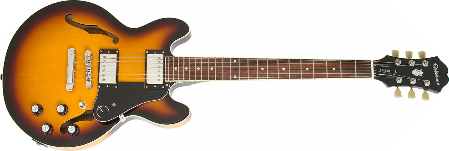 Epiphone Es-339 Pro Ch - Vintage Sunburst - Guitarra eléctrica semi caja - Main picture