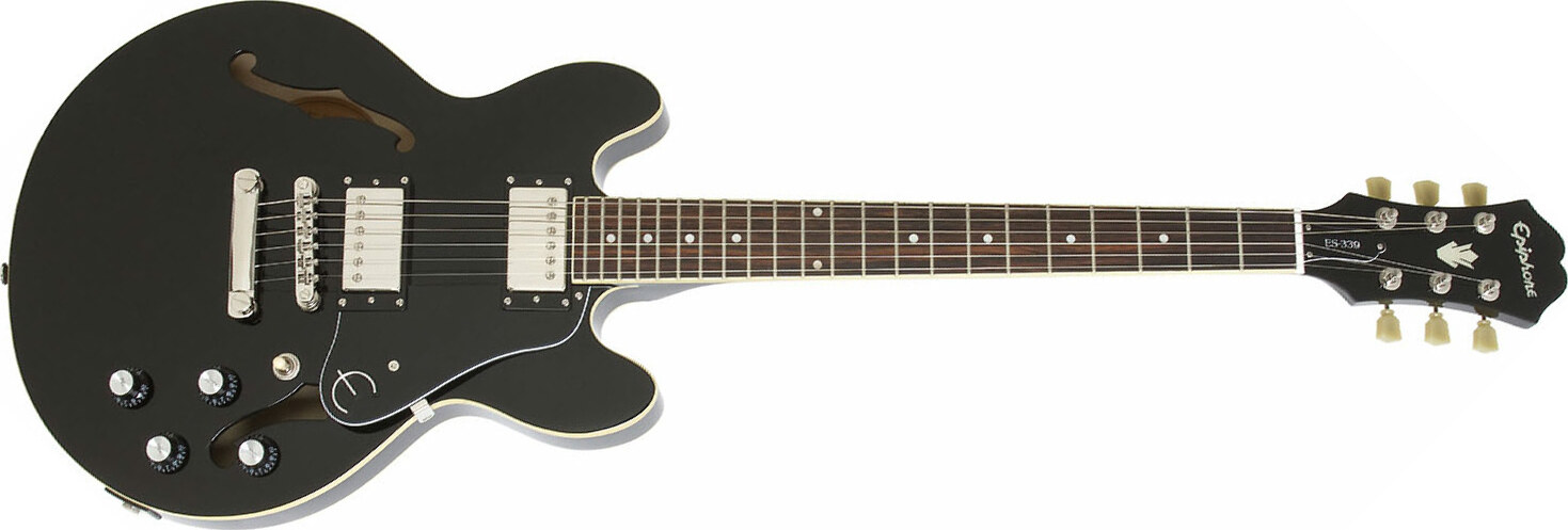 Epiphone Es-339 Pro Ch - Ebony - Guitarra eléctrica semi caja - Main picture