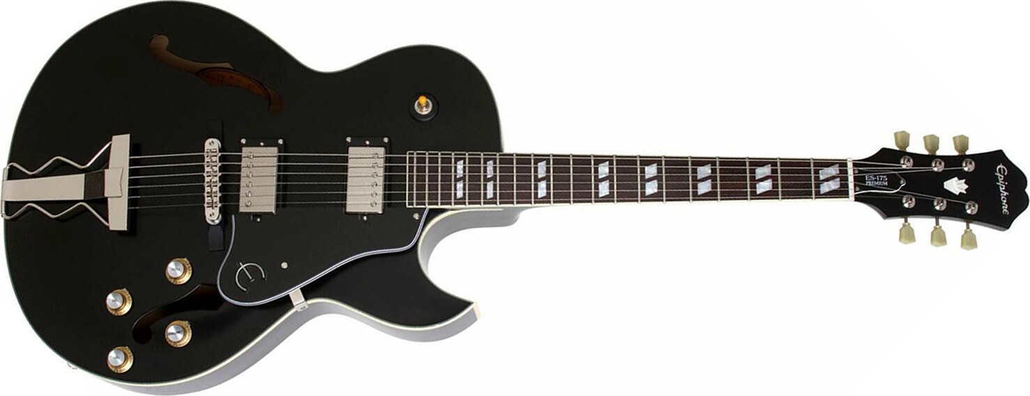 Epiphone Es175 Premium Outfit Ltd Run Ch - Ebony - Guitarra eléctrica semi caja - Main picture