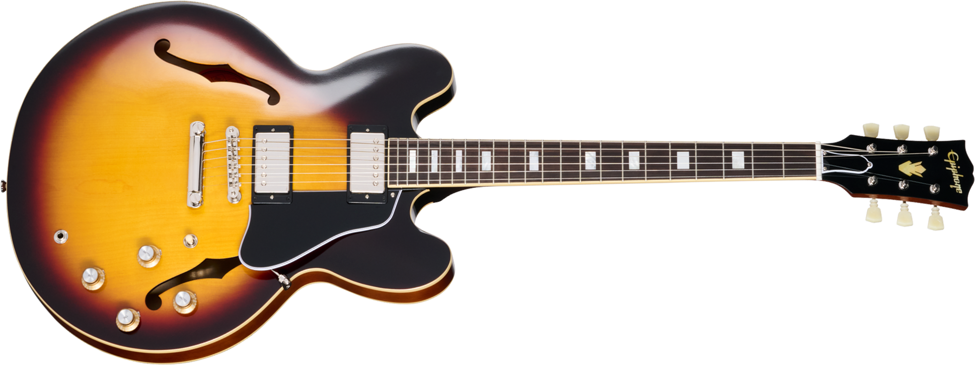 Epiphone Es335 1962 Reissue Ins.by.g.c 2h Gibson Ht Rw - Vintage Burst - Guitarra eléctrica semi caja - Main picture