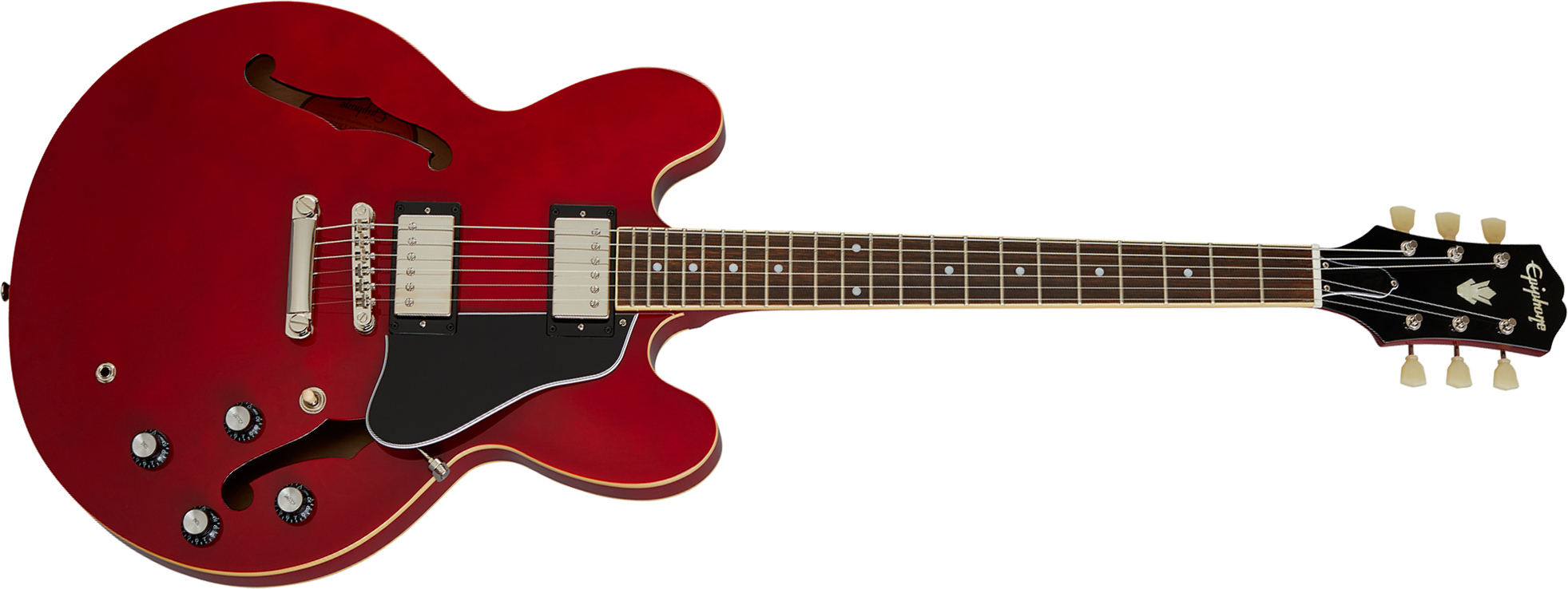Epiphone Es335 Ibg 2h Ht Rw - Cherry - Guitarra eléctrica semi caja - Main picture
