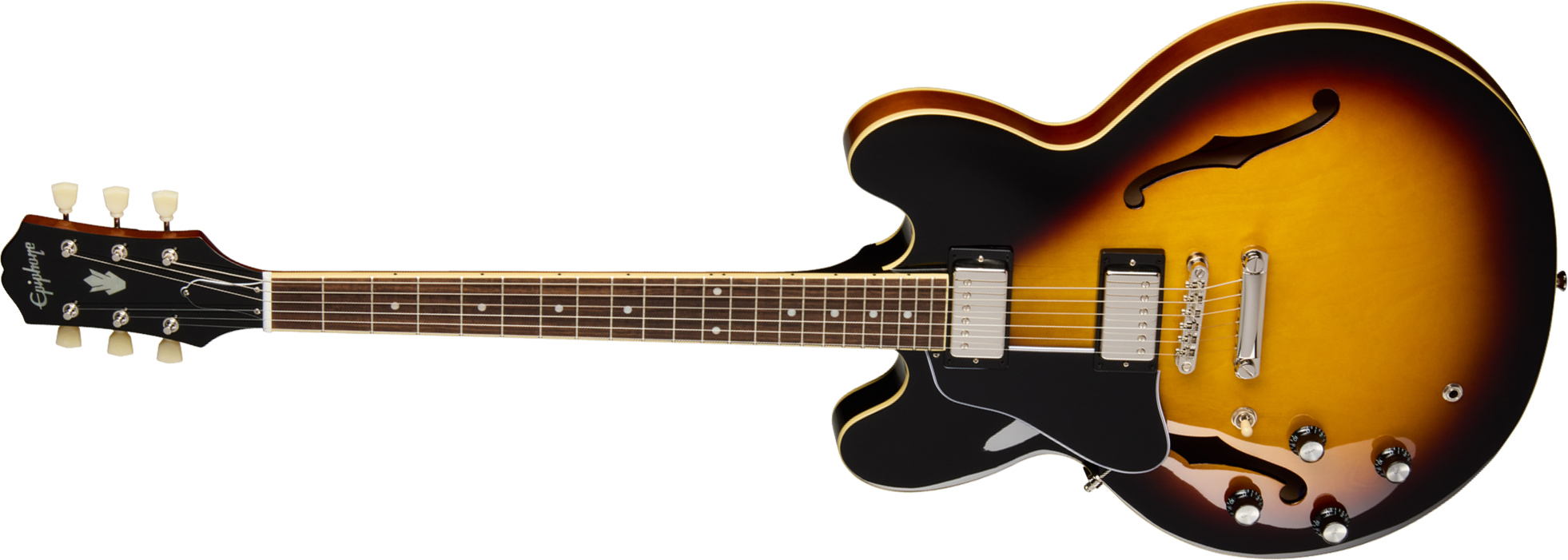 Epiphone Es335 Lh Ibg Original Gaucher 2h Ht Rw - Vintage Sunburst - Guitarra electrica para zurdos - Main picture