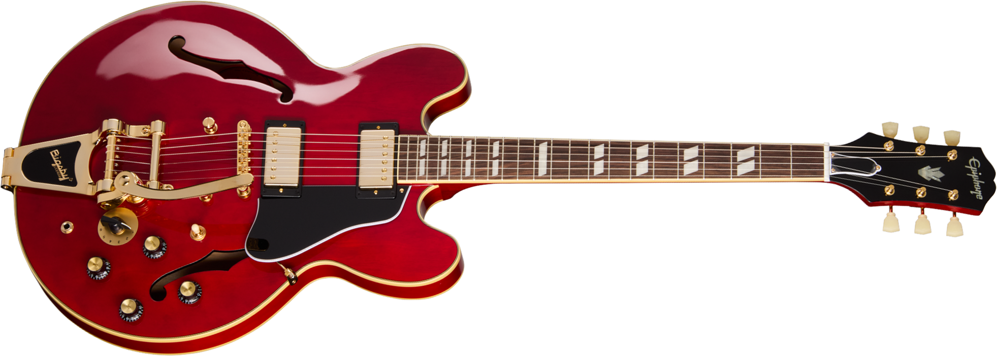 Epiphone Es345 Back To The Future Ltd 2h Trem Bigsby  Rw - Cherry Red - Guitarra eléctrica semi caja - Main picture
