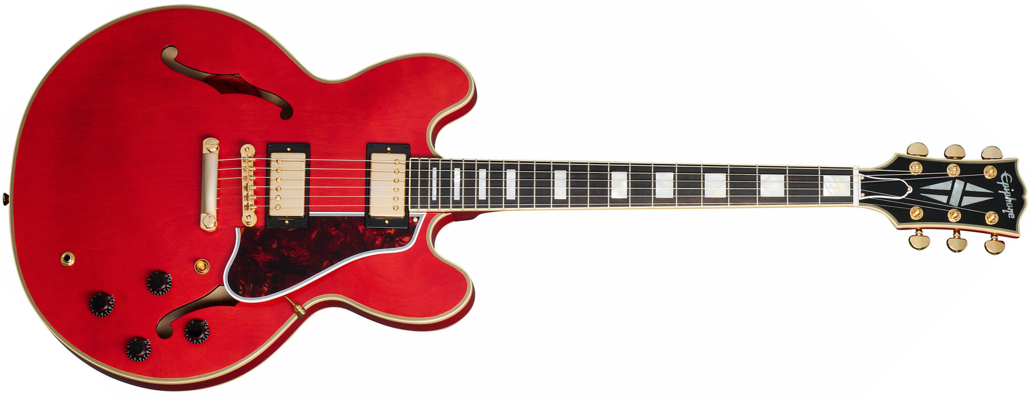 Epiphone Es355 1959 Inspired By 2h Gibson Ht Eb - Vos Cherry Red - Guitarra eléctrica semi caja - Main picture