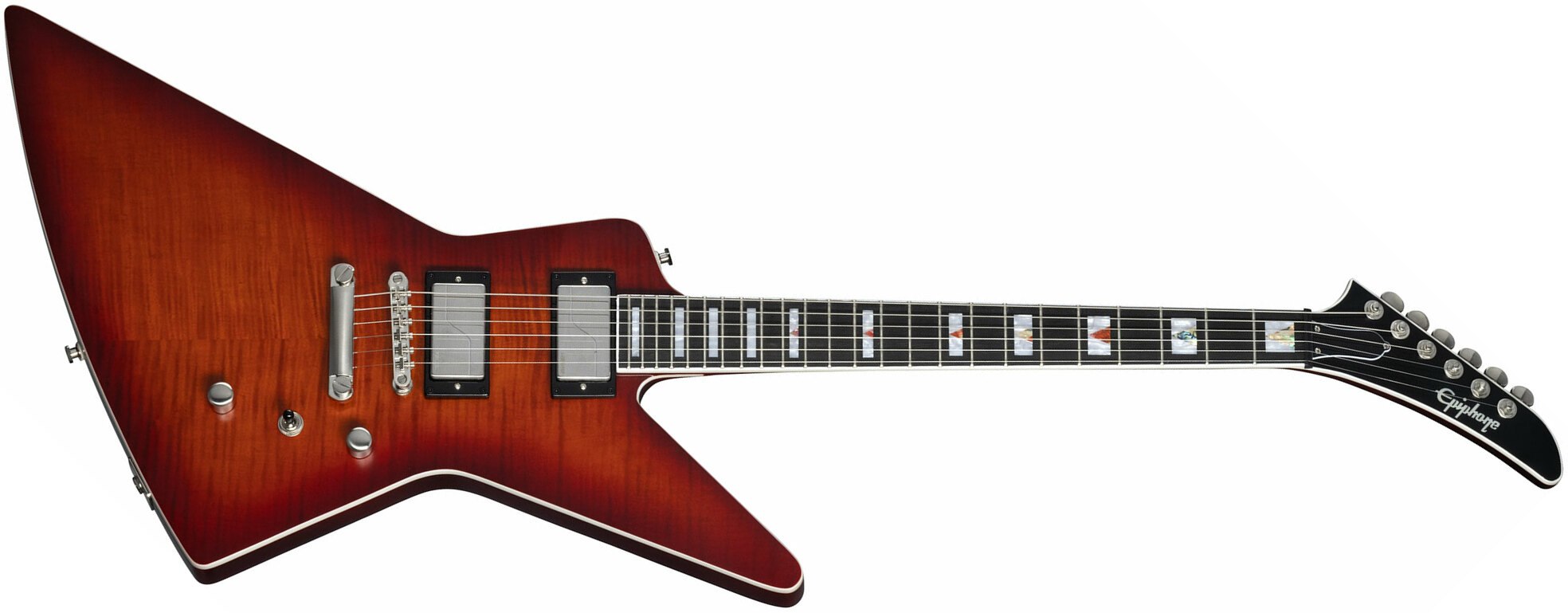 Epiphone Extura Prophecy Inspired By / Modern 2h Fishman Fluence  Ht Eb - Aged Bengal Tiger Burst - Guitarra electrica metalica - Main picture