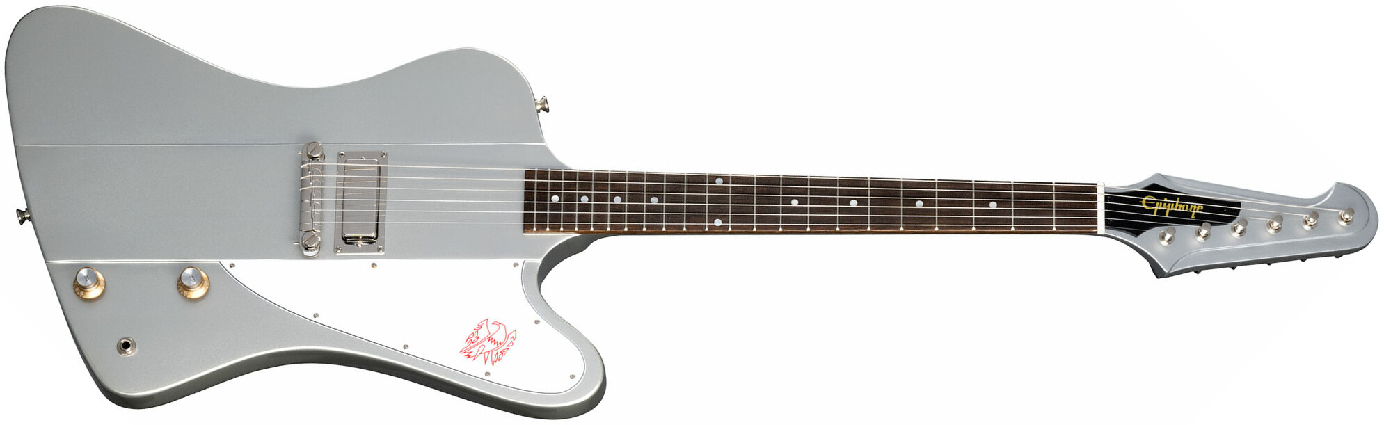Epiphone Firebird I 1963 Inspired By Gibson Custom 1mh Ht Lau - Silver Mist - Guitarra electrica retro rock - Main picture