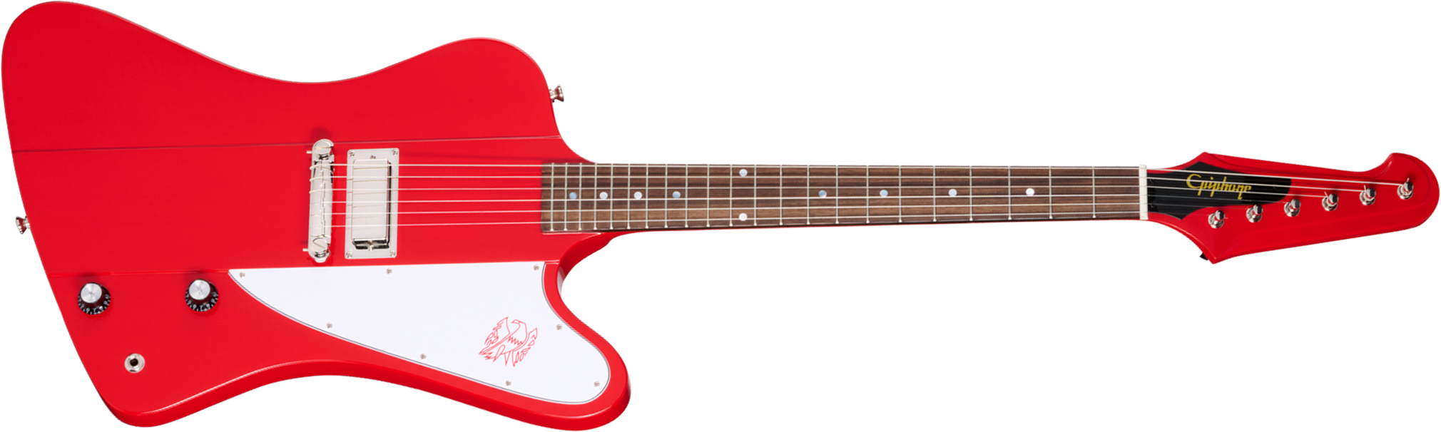 Epiphone Firebird I 1963 Reissue Ins.by.g.c 1mh Gibson Trem Rw - Cardinal Red - Guitarra electrica retro rock - Main picture