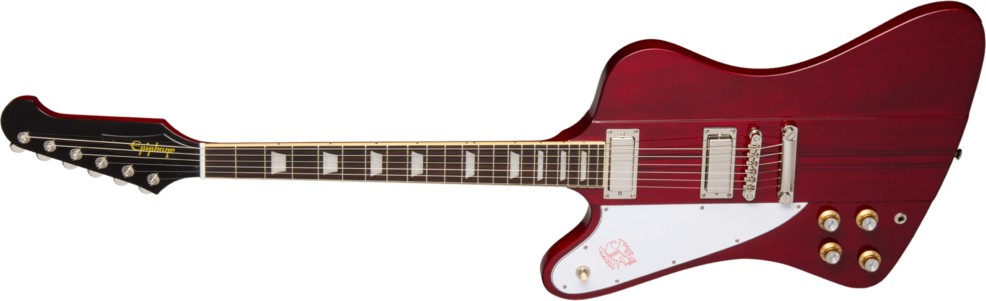 Epiphone Firebird Lh Ibg Original Gaucher 2h Ht Rw - Wine Red - Guitarra electrica retro rock - Main picture