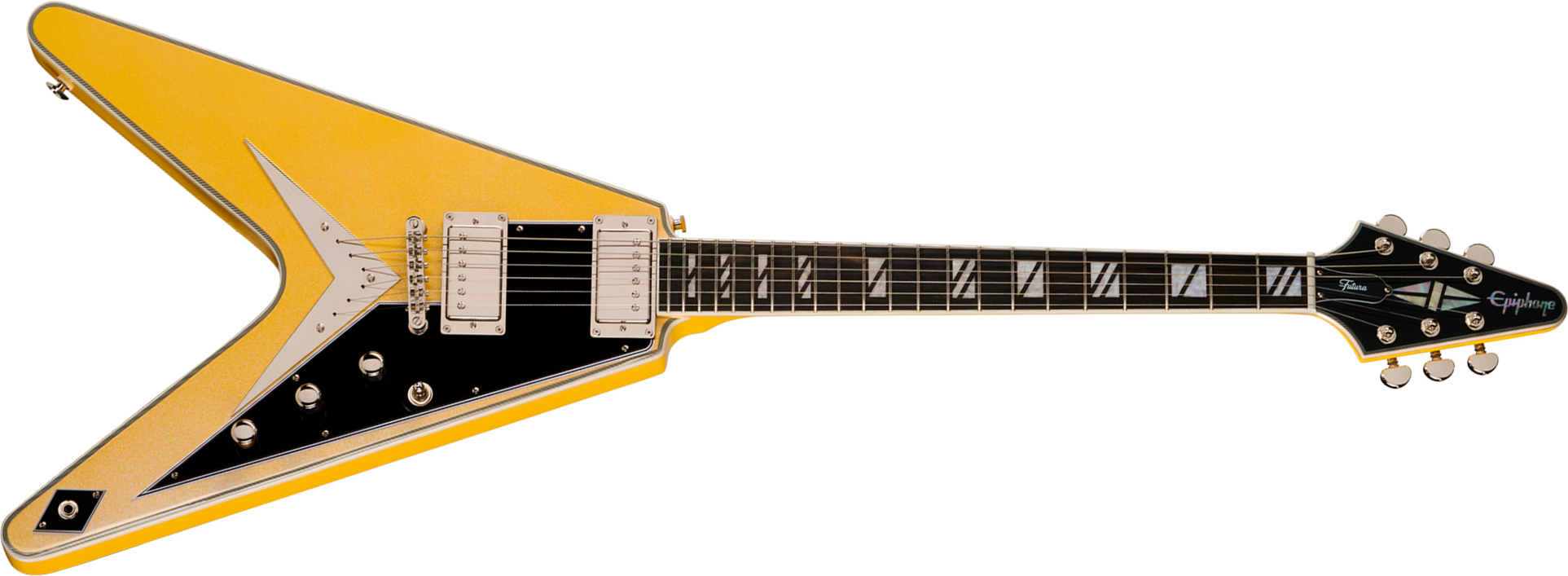 Epiphone Flying V Custom Futura Ibg 2h Ht Eb - Solaris Shift - Guitarra electrica metalica - Main picture