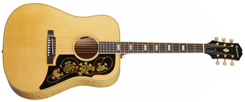 Epiphone Frontier Usa Dreadnought Epicea Acajou Rw - Antique Natural - Guitarra electro acustica - Main picture