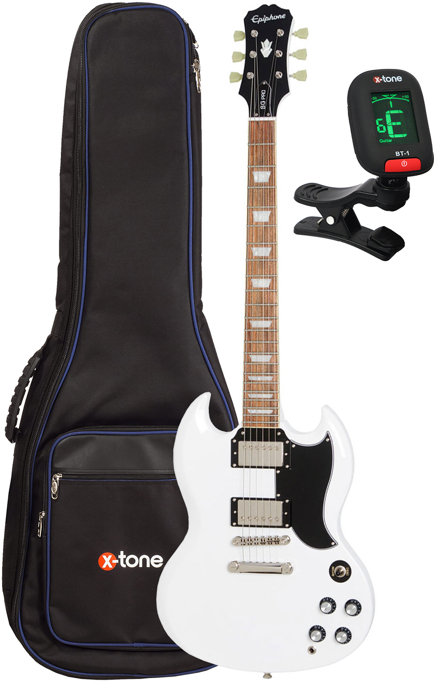 Epiphone G-400 Pro + X-tone 2015 Ele-bk + X-tone 3110 - Alpine White - Packs guitarra eléctrica - Main picture