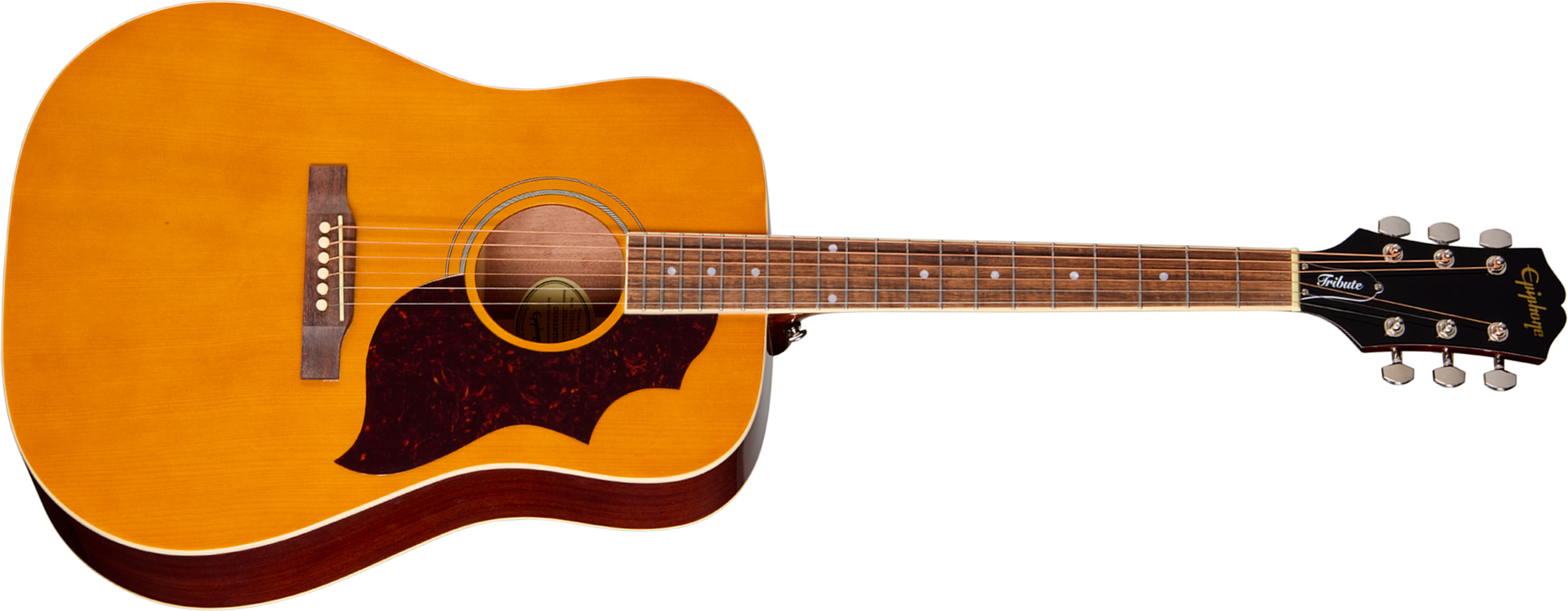 Epiphone Hummingbird Tribute Dreadnought Shsc Epicea Acajou Lau - Antique Natural - Guitarra folk - Main picture