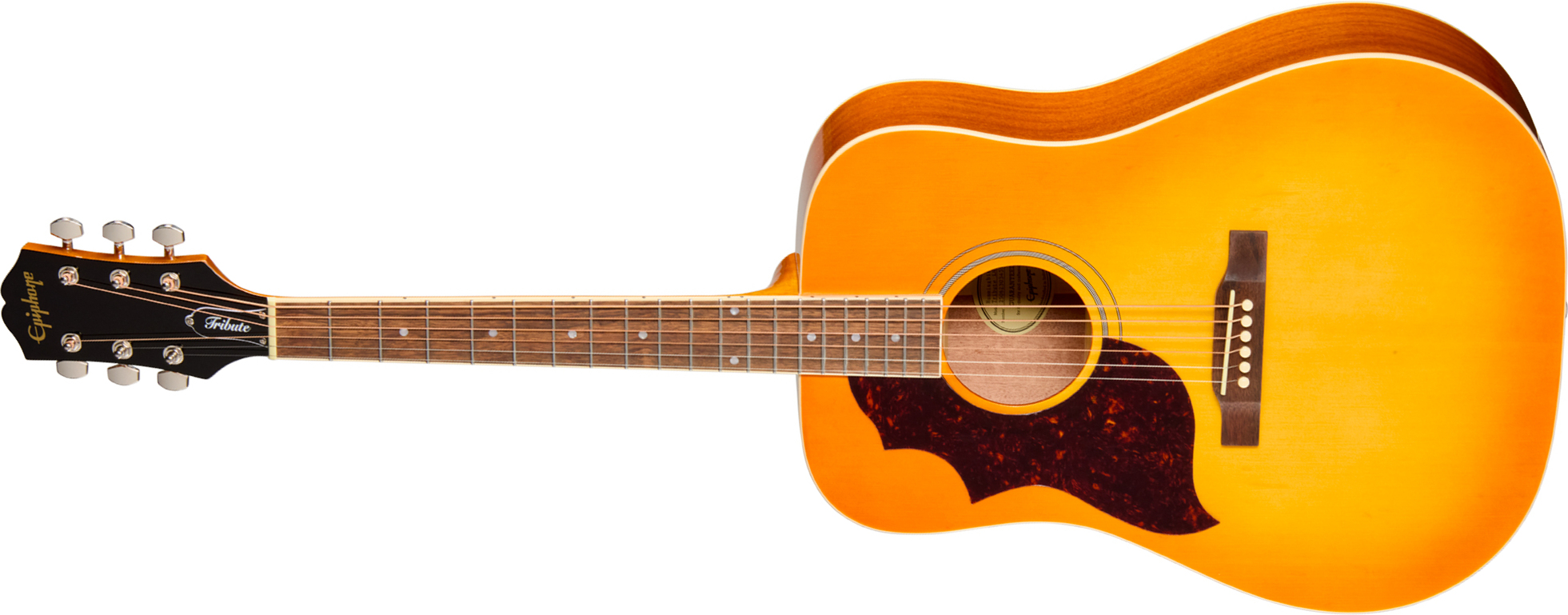 Epiphone Hummingbird Tribute Lh Dreadnought Shsc Gaucher Epicea Acajou Lau - Heritage Sunburst - Guitarra folk - Main picture