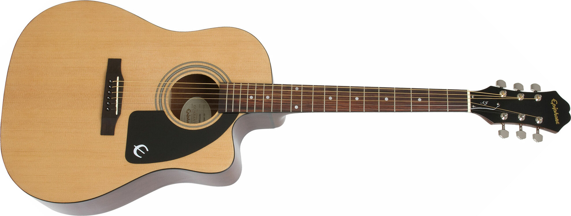 Epiphone J-15 Ec Dreadnought Cw Epicea Acajou Pf - Natural - Guitarra electro acustica - Main picture