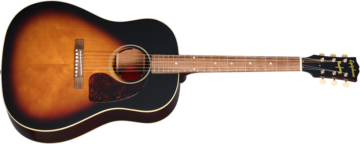 Epiphone J45 1942 Banner Reissue Inspired By Dreadnought Epicea Acajou Lau - Vintage Sunburst - Guitarra folk - Main picture