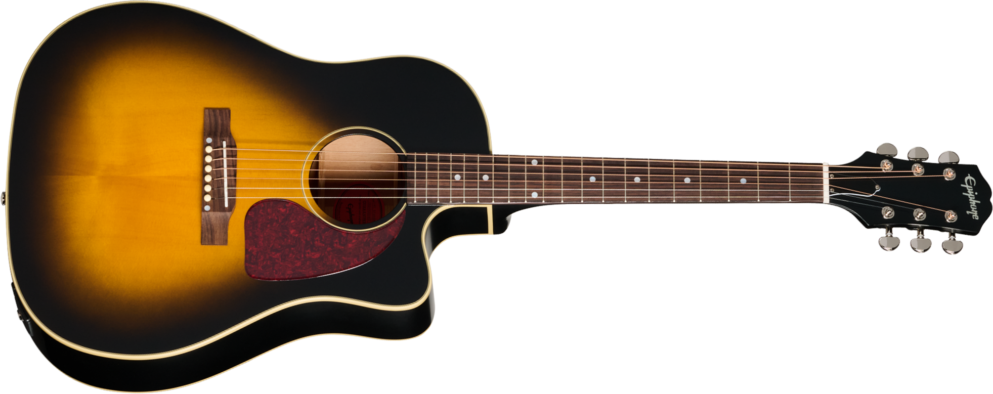 Epiphone J45 Standard Ec Ibg Dreadnought Cw Epicea Acajou Rw - Vintage Sunburst - Guitarra folk - Main picture