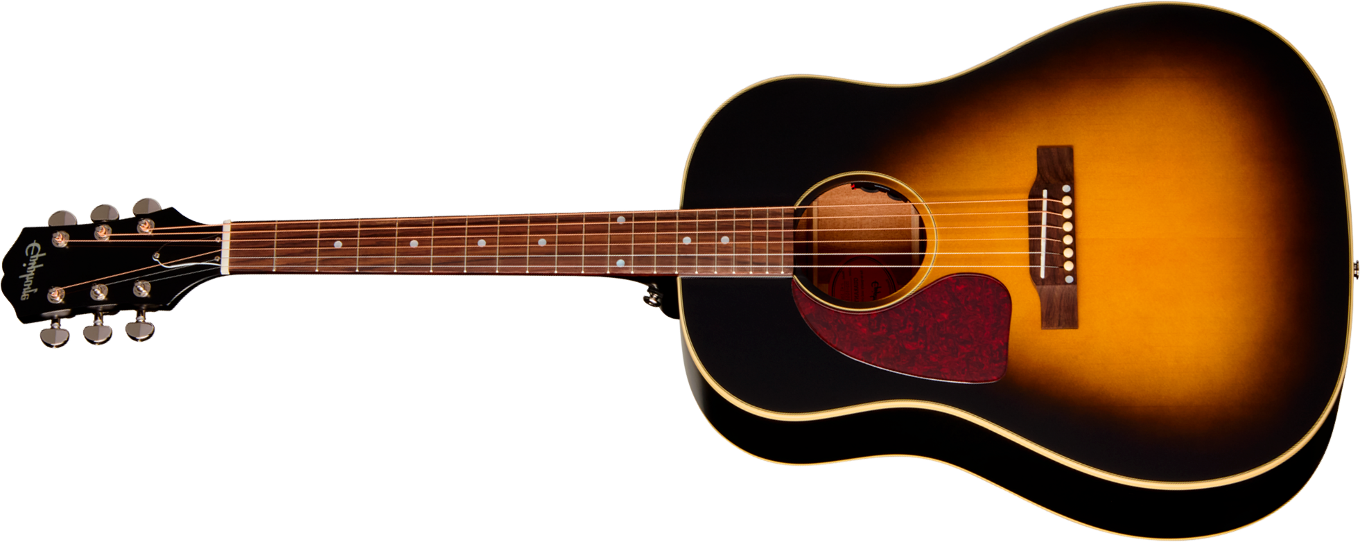 Epiphone J45 Standard Lh Ibg Dreadnought Gaucher Epicea Acajou Rw - Vintage Sunburst - Guitarra folk - Main picture