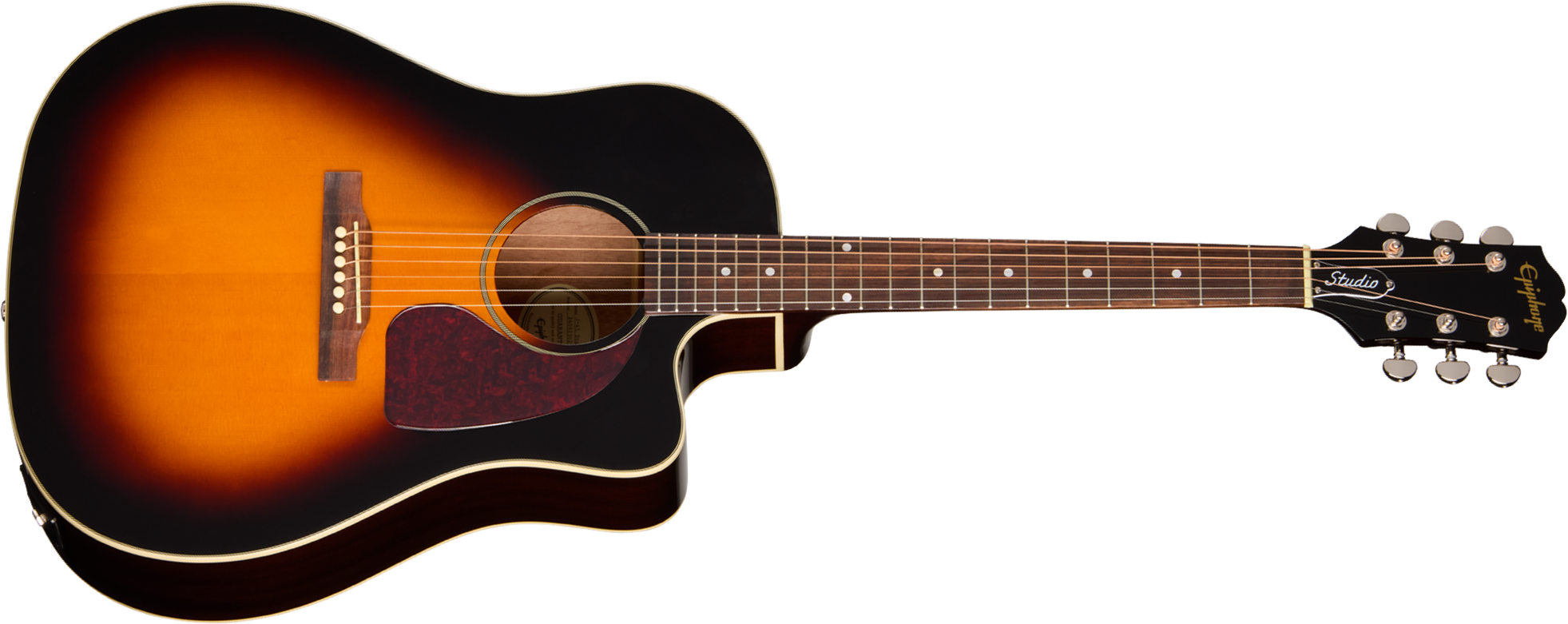 Epiphone J45 Studio Ec Ibg Dreadnought Cw Epicea Acajou Rw - Vintage Sunburst - Guitarra folk - Main picture