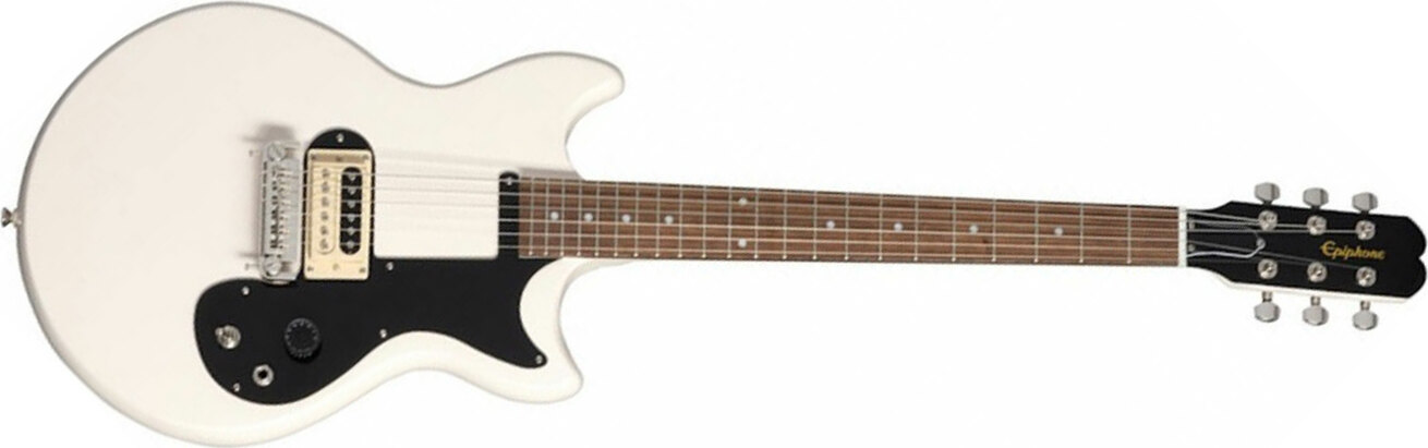 Epiphone Joan Jett Olympic Special Signature 2h Ht Au - Aged Classic White - Guitarra eléctrica de corte único. - Main picture