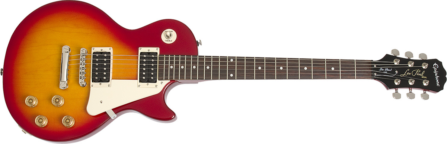 Epiphone Les Paul 100 Ch - Heritage Cherry Sunburst - Guitarra eléctrica de corte único. - Main picture