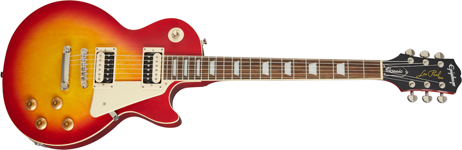 Epiphone Les Paul Classic Worn 2020 Hh Ht Rw - Worn Heritage Cherry Sunburst - Guitarra eléctrica de corte único. - Main picture